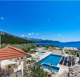Luxury 5 Bedroom Beachfront Villa near Dubrovnik, Sleeps 11-12